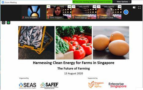 Harnessing Clean Energy for Farms in Singapore - 13 Aug 2020